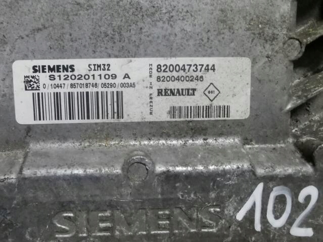 фото №3, Бортовий комп'ютер блок керування двигуна renault clio ii 1.2