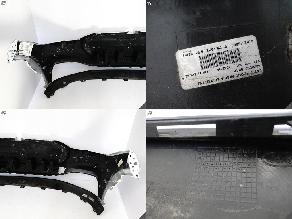 фото №12, Ford mustang mach-e cx727 20- бампер бампер + спойлер перед pdc