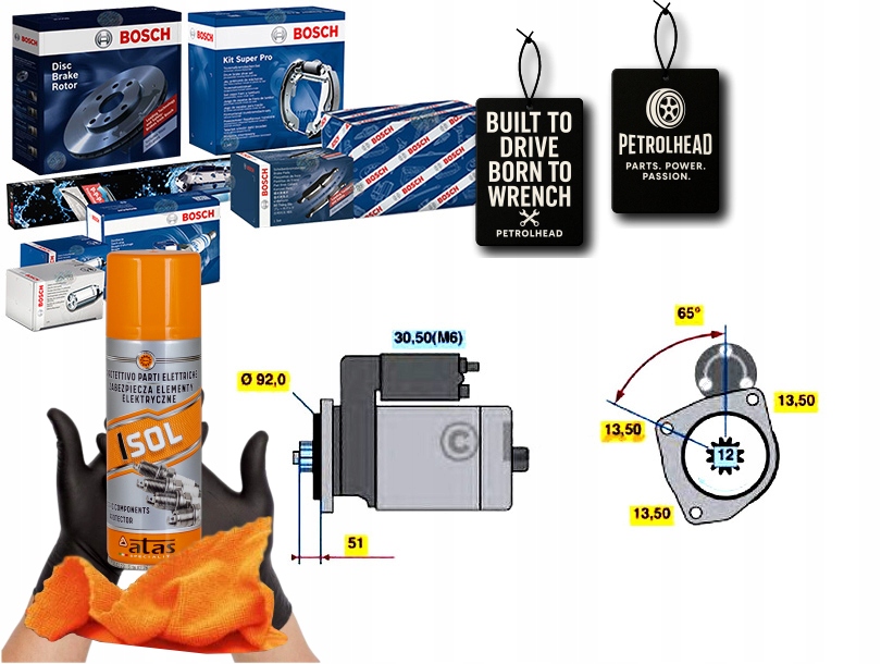 Купити Стартер scania bosch #petrolhead pro+ kit4