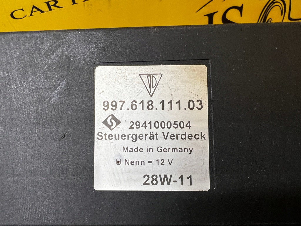 фото №8, Модуль блок управления крыша porsche 911 997 cabrio