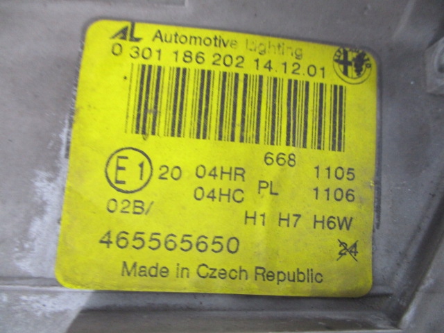 фото №3, Alfa romeo 147 i фара правый лампа перед orygi