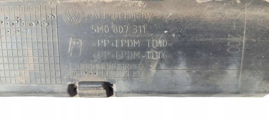 фото №9, Vw golf plus cross спойлер накладка бампера задня 5m0807311