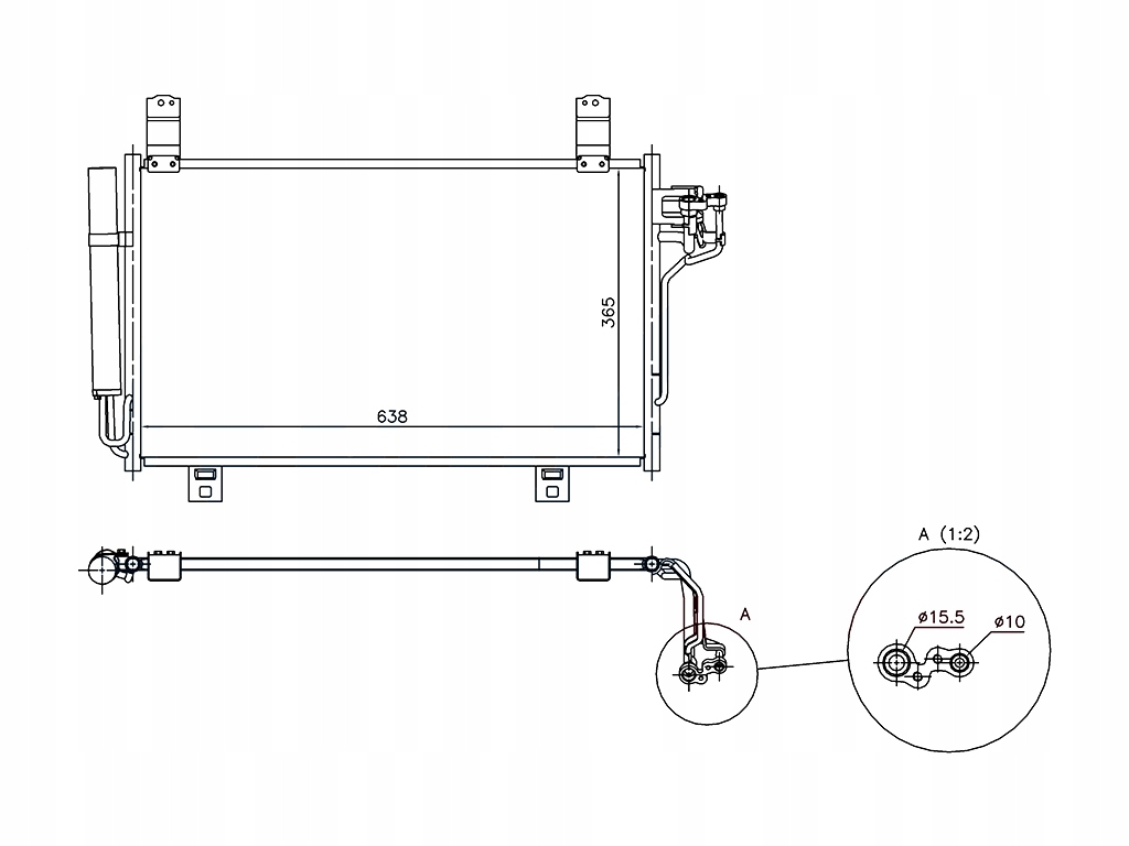 Купить Mazda cx5 2012-2015 радиатор кондиционера kd4561480