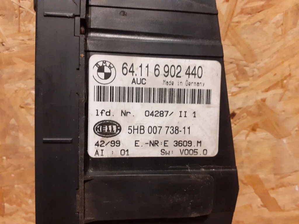 Панель керування кондиціонера bmw 3 e46 1820 2001 Ціна