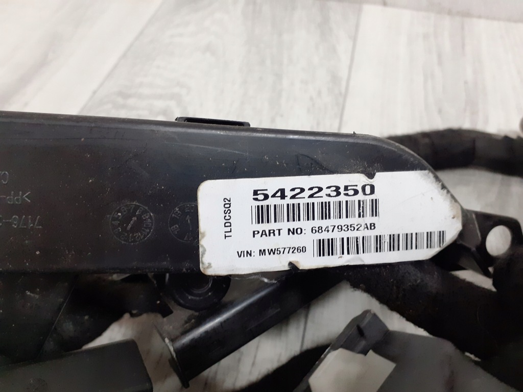 фото №5, Jeep wrangler jl 2.0 t 4d 2018- электропроводка жгут салона 68479352ab