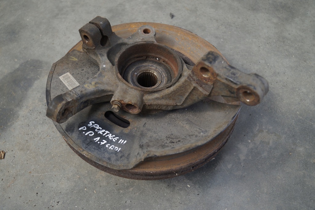 фото №6, Поворотний кулак ступиця правий перед kia sportage iii 1.7