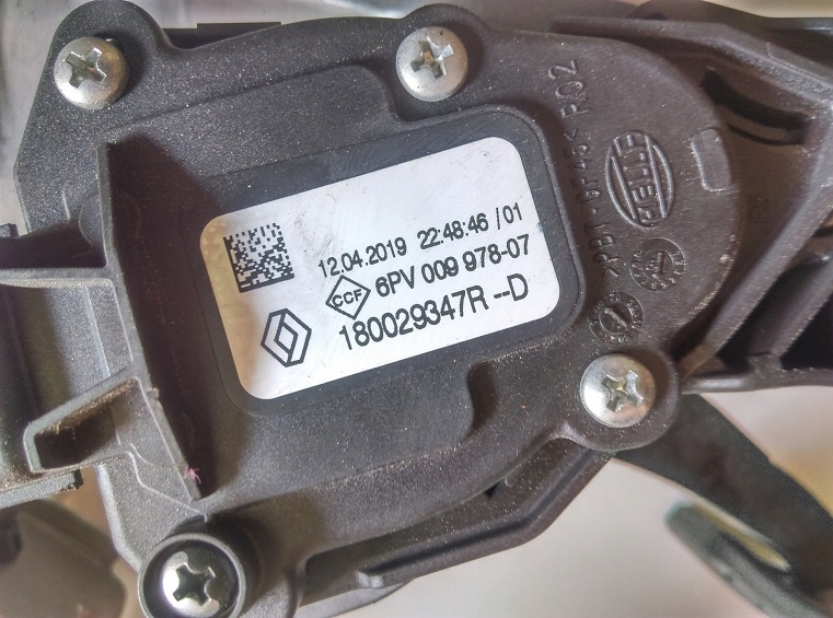 фото №2, Renault clio iv педали основание 2019r 1.0l tce