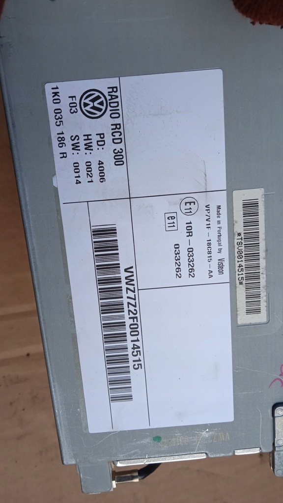 фото №3, Vw eos i радио cd