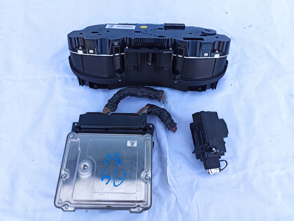 фото №7, Audi a4 b8 1.8 tfsi замок зажигания бортовой компьютер imo набор