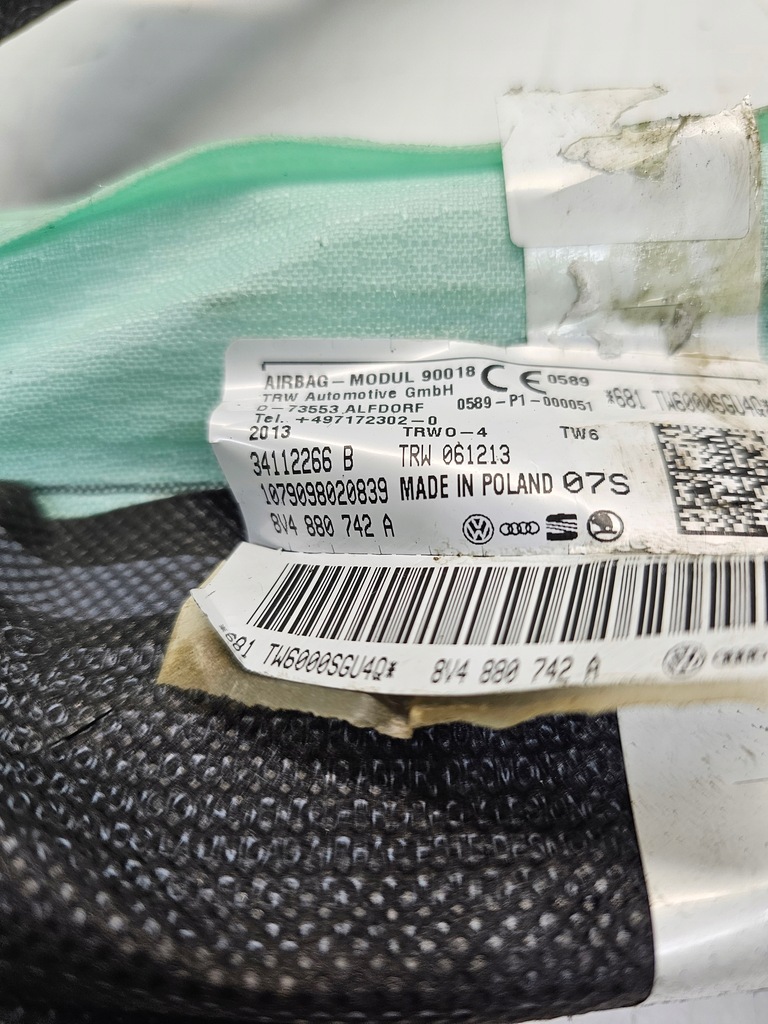 фото №6, Шторка безпеки права audi a3 8v 5-двері 8v4880742a