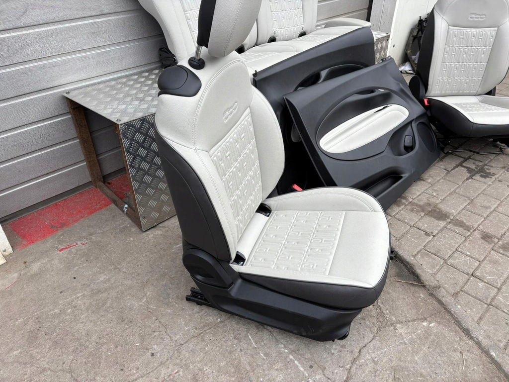 фото №8, Fiat 500e 500 21- сидіння сидіння комплект eu. шкіра перед задня