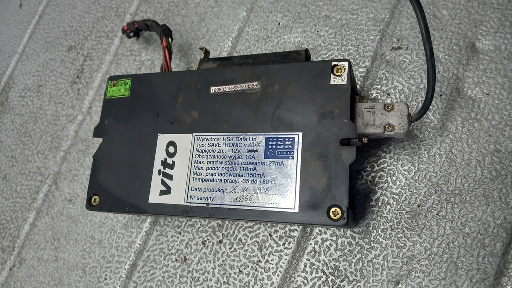 фото №4, Модуль иммобилайзер mercedes benz w638 98r