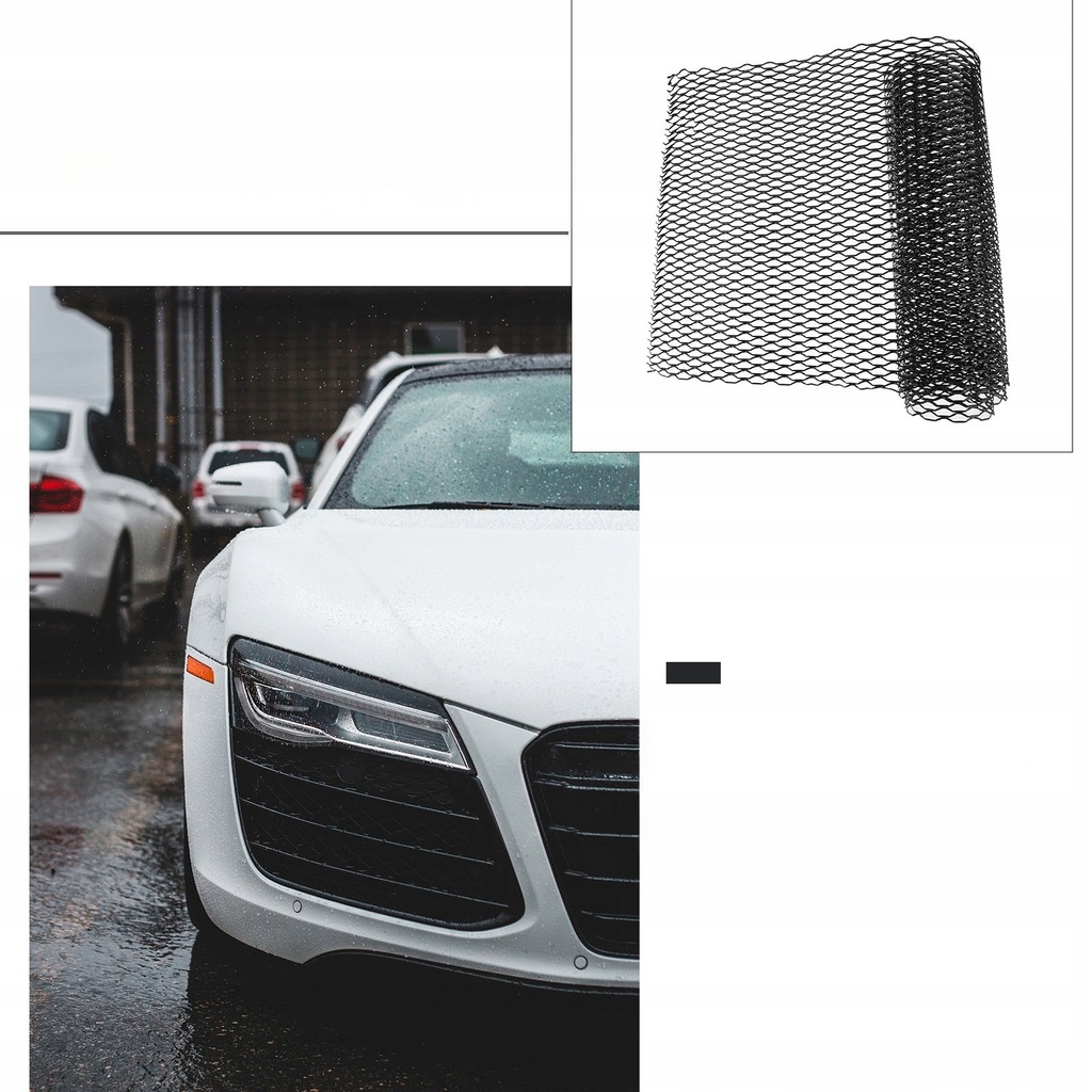 фото №12, Czarna алюмінієва сітка захист бампера do автомобіля