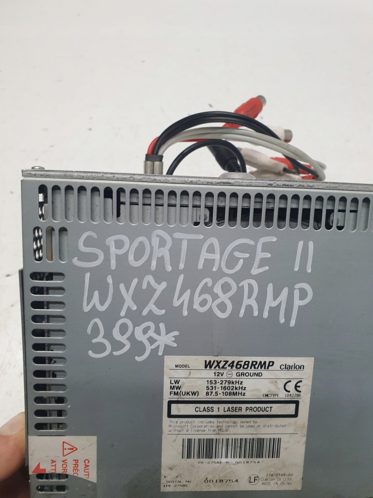 фото №3, Радио cd clarion wxz468rmp kia sportage ii