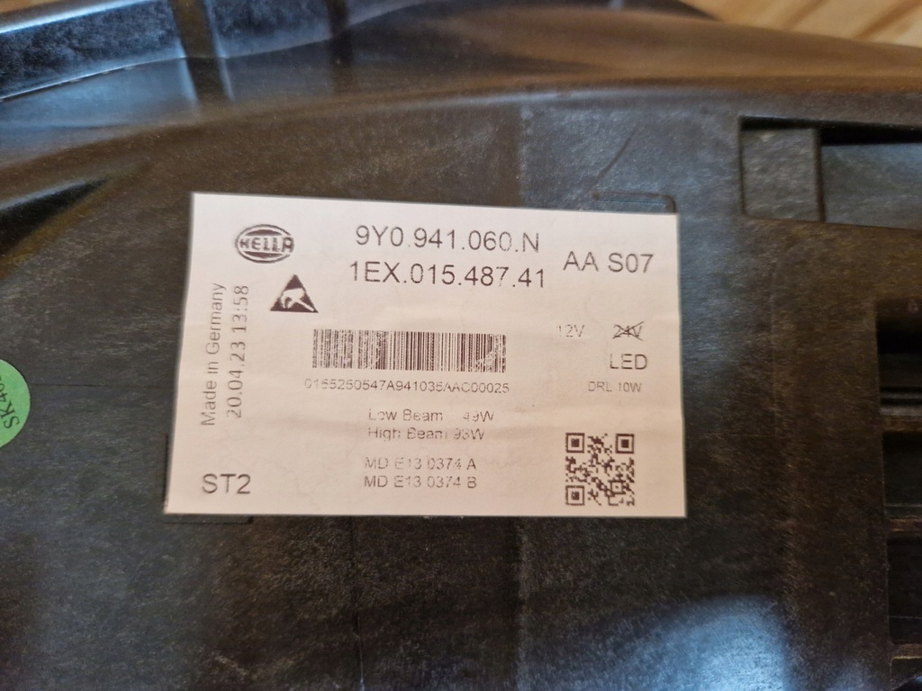 фото №9, Nowa лампа права porsche cayenne iii 9y 9y0 lci lift 23- matrix комплектна