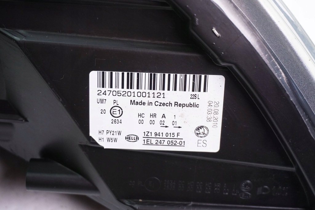 фото №9, Лампа передняя левая skoda octavia ii 1z1941015f