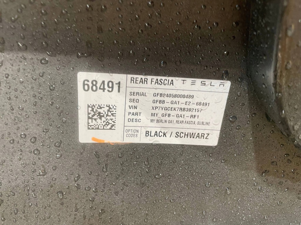 фото №10, Tesla model y 20-25 бампер задня задній