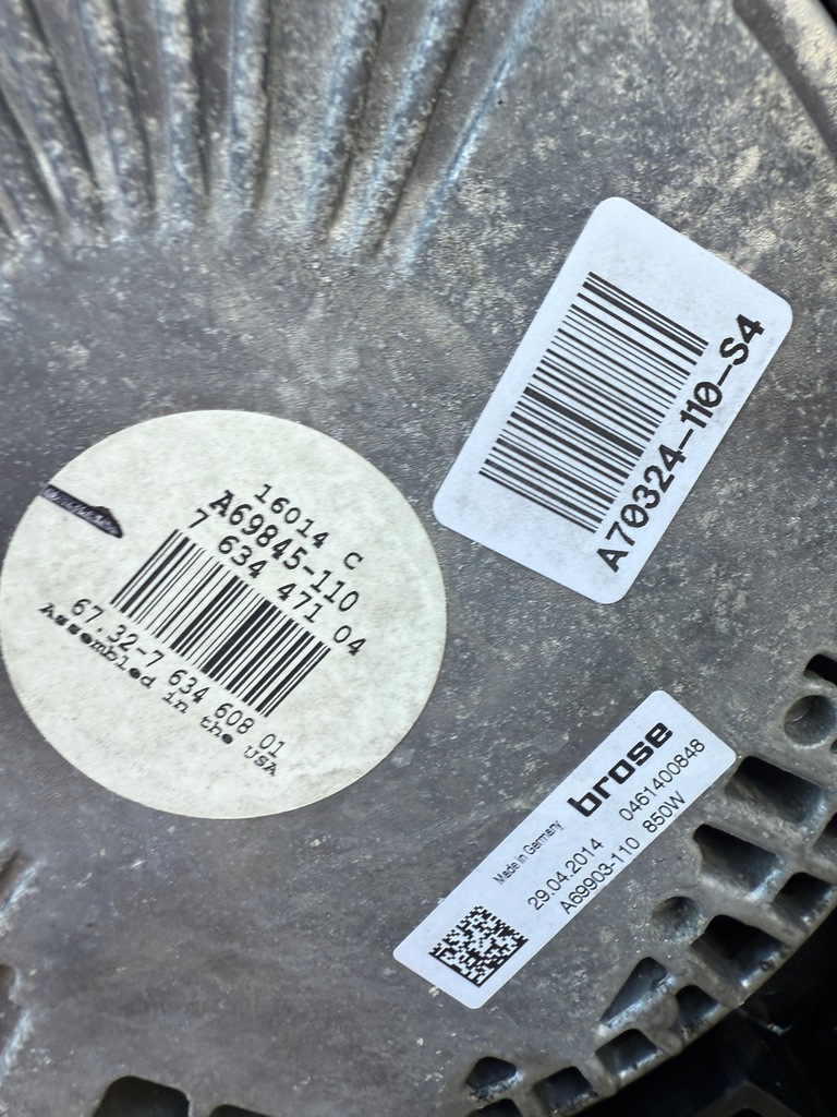 фото №7, Комплект радиатор вентилятор bmw x5 f15 3.0 бензин 763447104