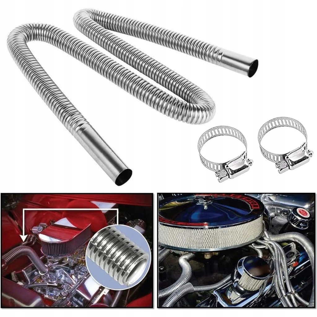 фото №7, Wąż выпускной do автомобиля труба отопителя воздуха труба выхлопная 2,5 cm