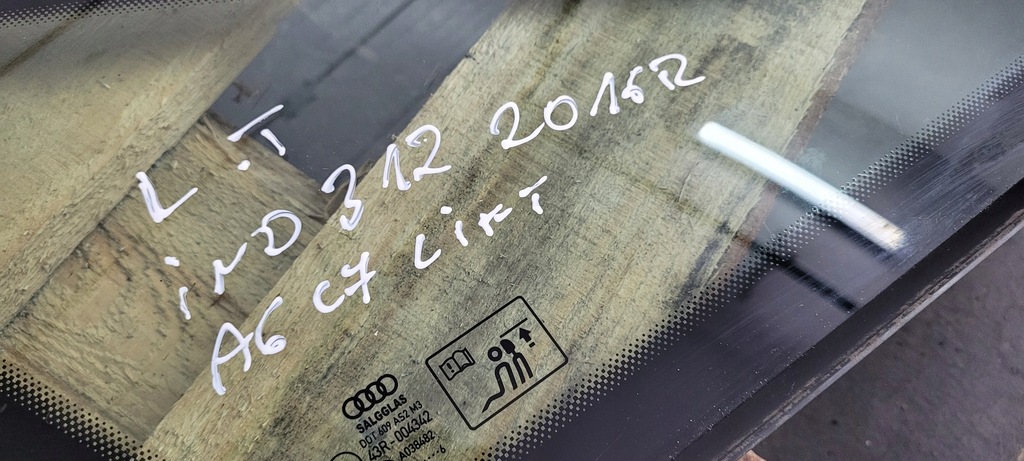 фото №7, S6 c7 lift a6 стекло кузовная левая левый задняя sedan 16r czarna