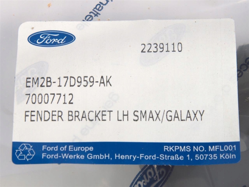 фото №10, Направляющая бампера левый перед ford s-max galaxy 2015-