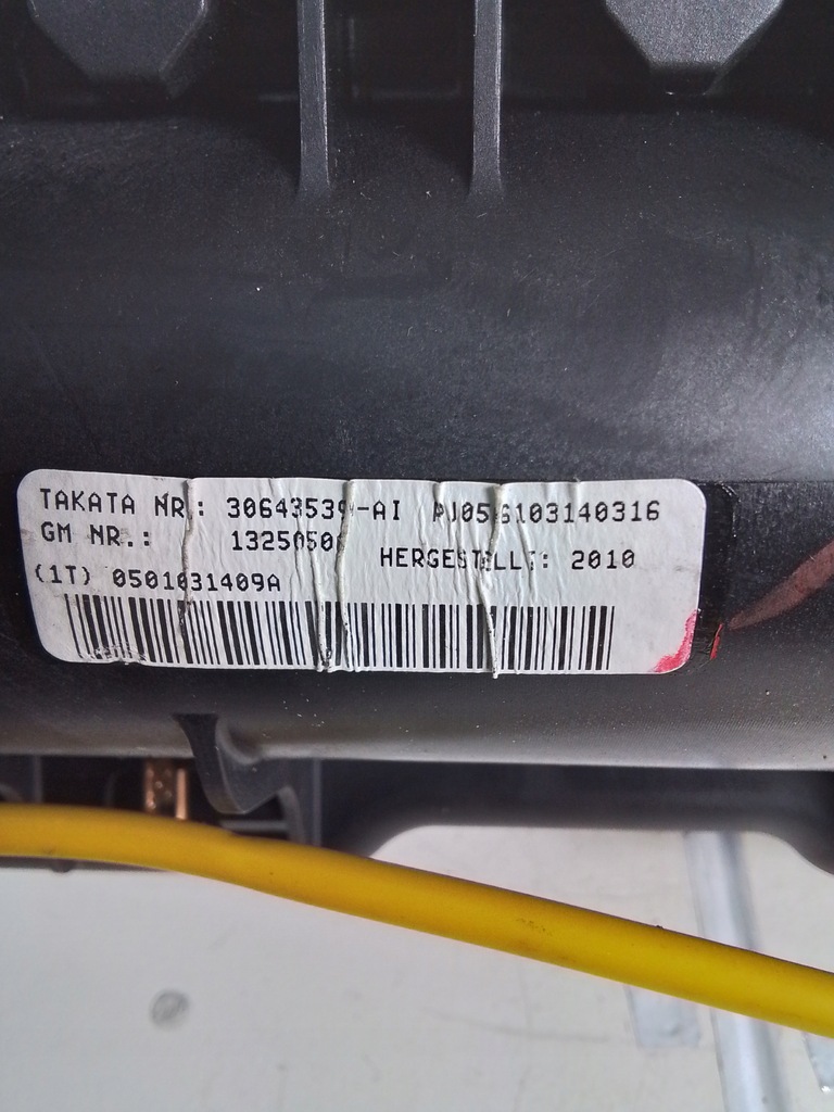 фото №4, M647 подушка пассажира подушка безопасности opel meriva b 13250506