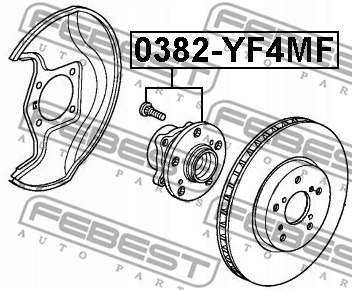 фото №3, Ступица колеса перед do acura mdx 3.7