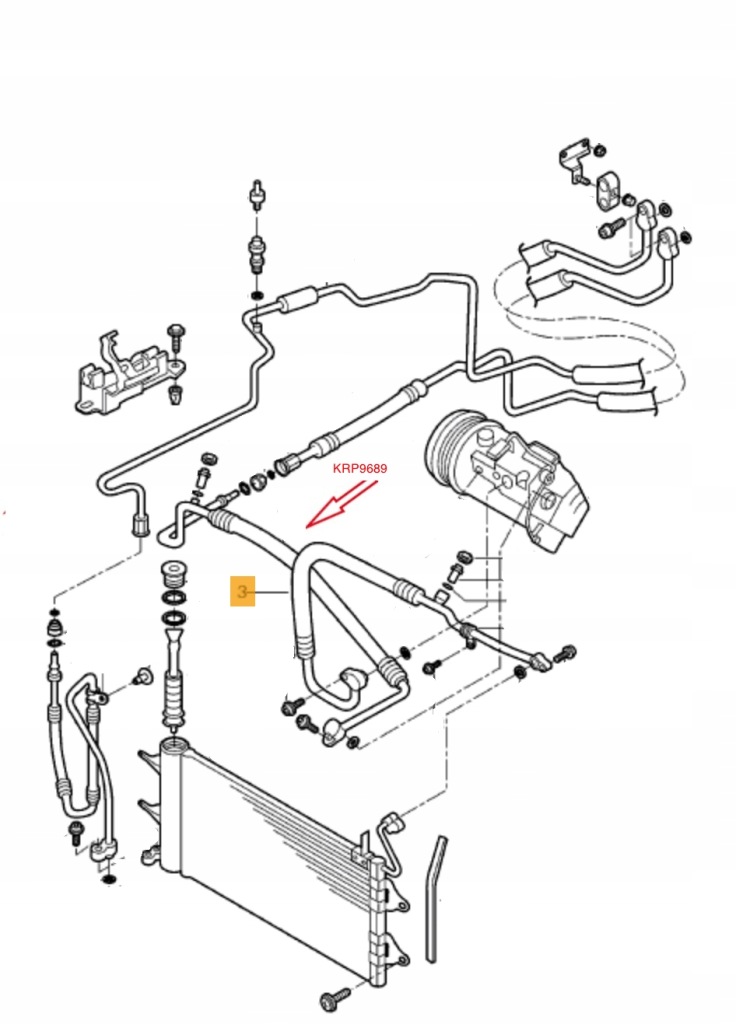Seat vw skoda патрубок кондиціонера 6q0820721s Ціна
