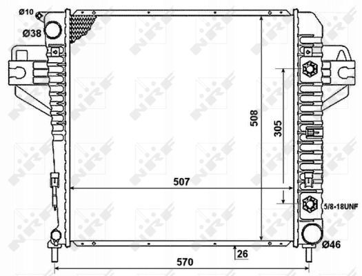 Радіатор води nrf 53961 Ціна