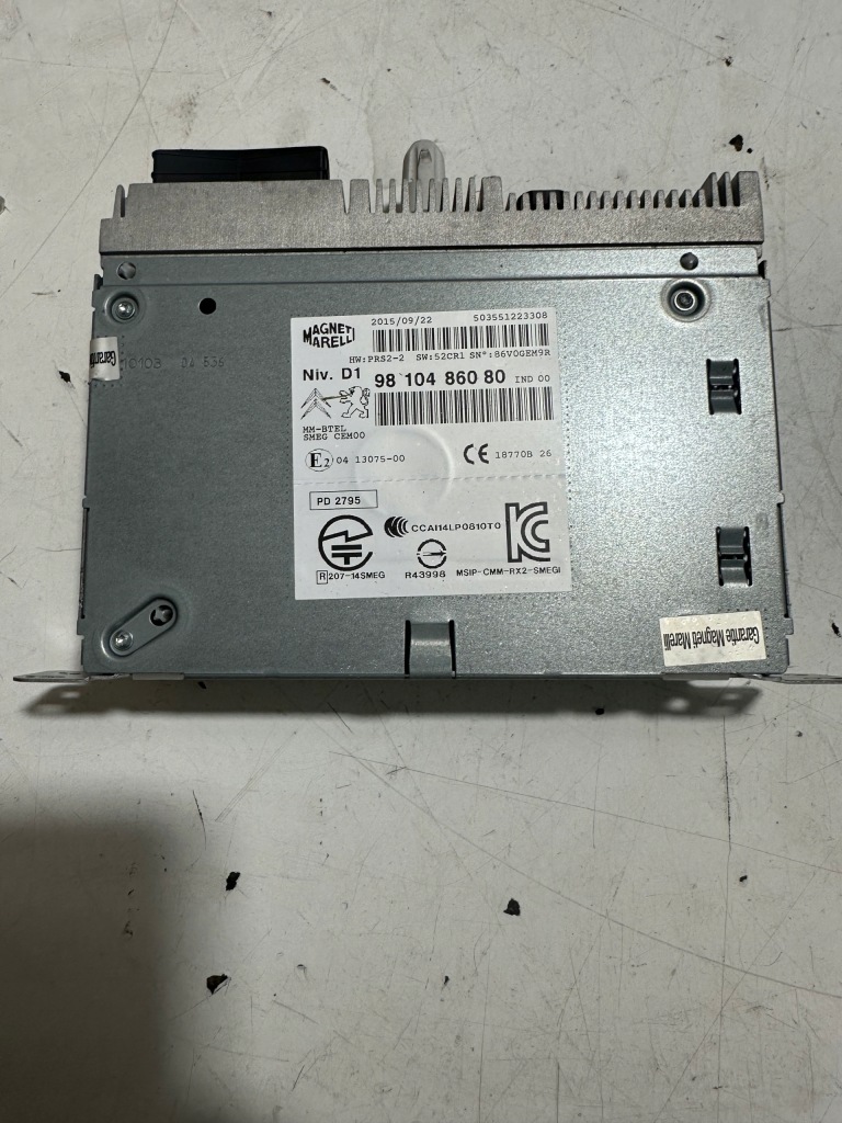 фото №1, Радіо навігація навігація citroen c4 picasso 9810486080