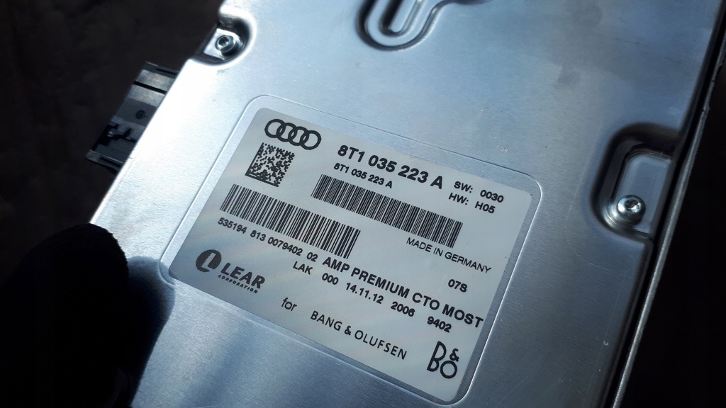 фото №9, S4 b8 lift a4 підсилювач bang&olufsen 8t1035223a