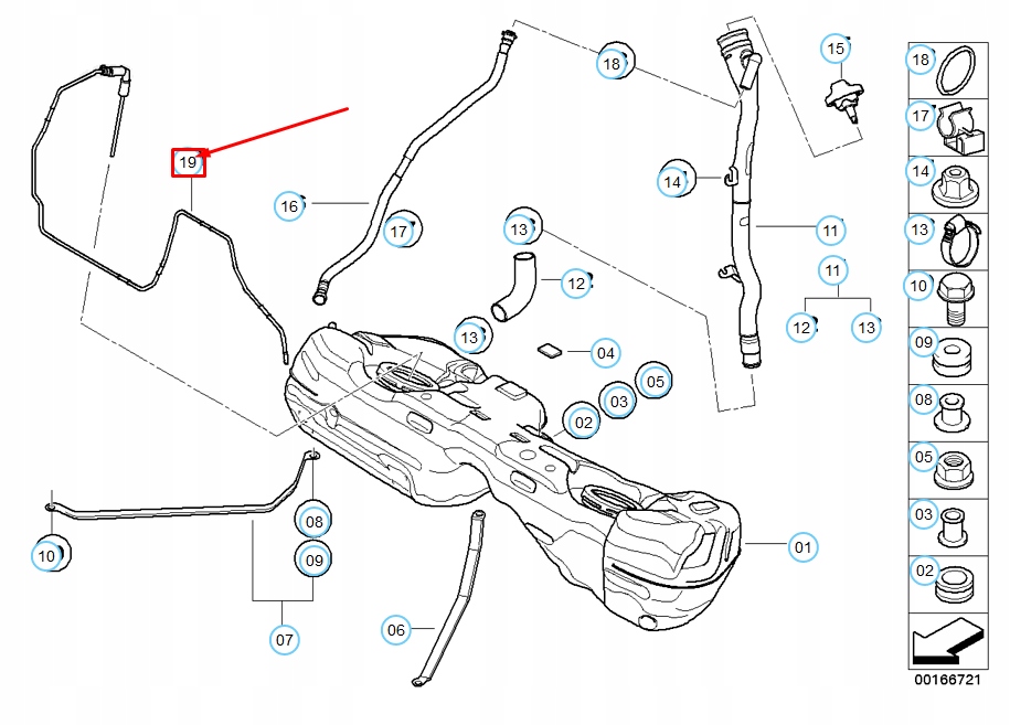 Bmw 3 e90 niezależny шланг топливный do отопления 16127194204 7194204 с Разборки