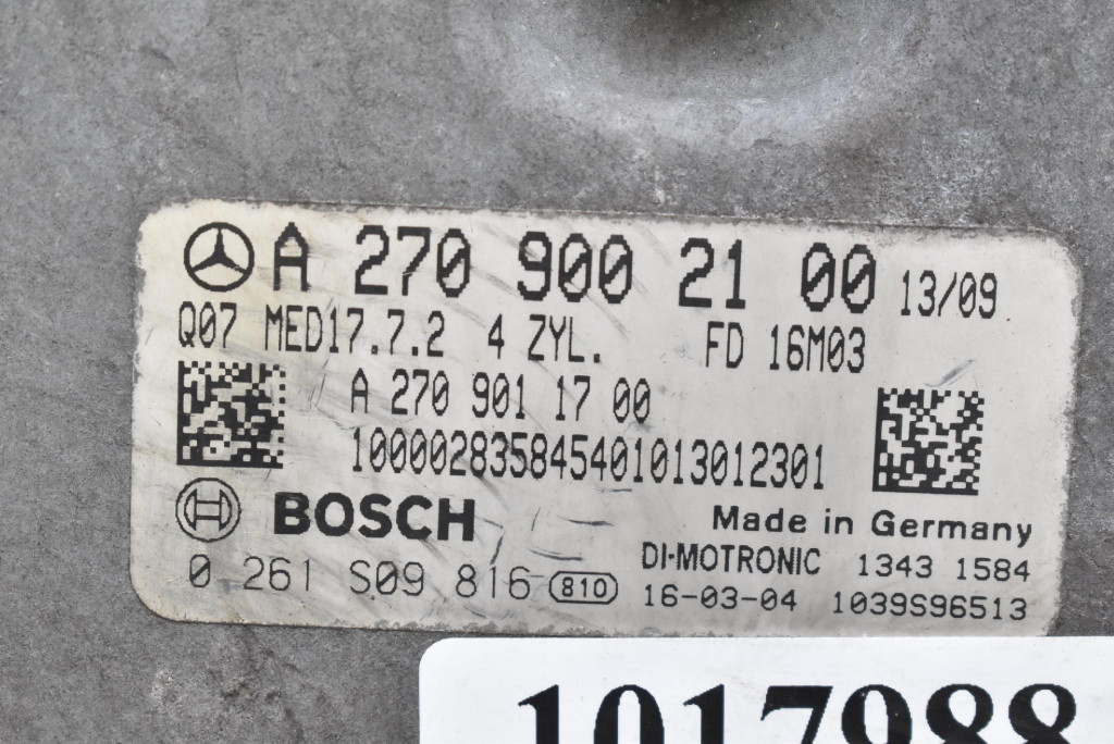 фото №7, Блок управления двигателя a2709002100 a2709011700 mercedes cla c117 13-16