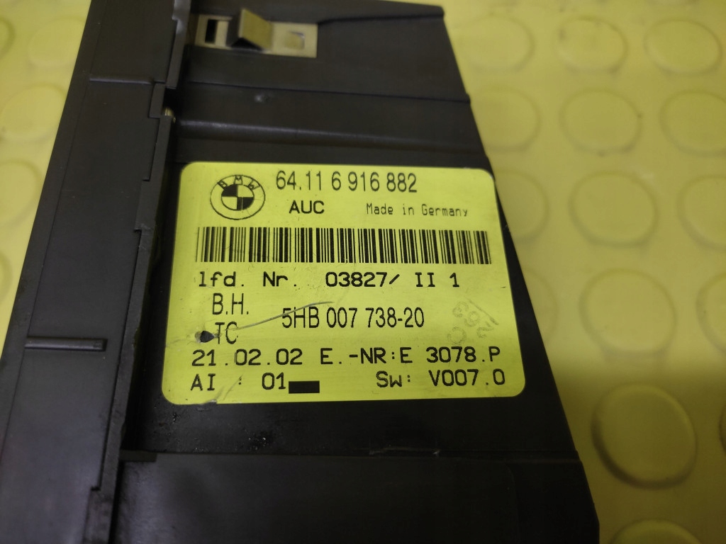 фото №7, Bmw e46 панель обдув кондиціонера 64116916882