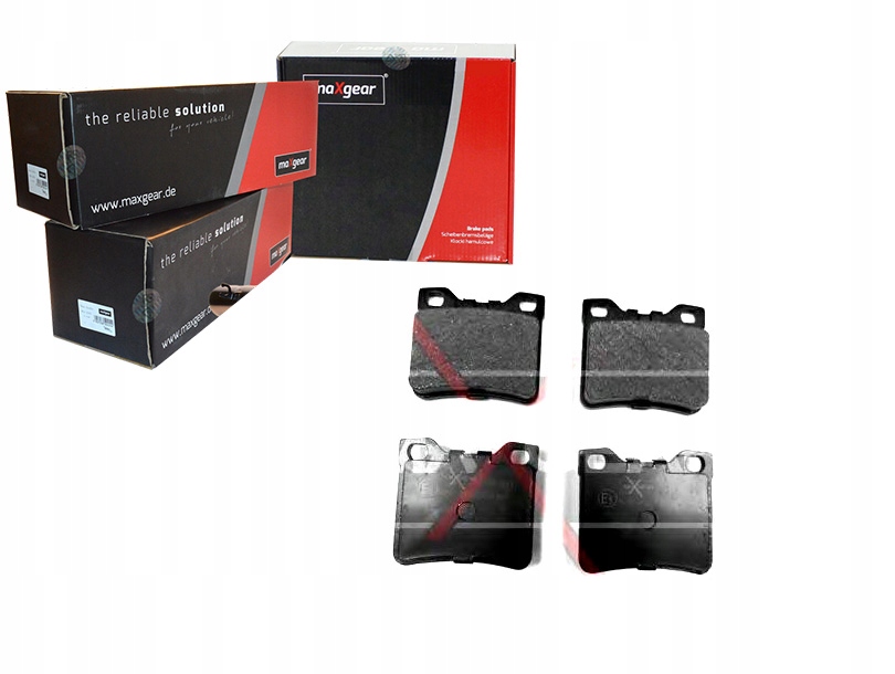 фото №1, Тормозные колодки тормозные peugeot задняя 406 95- maxgear