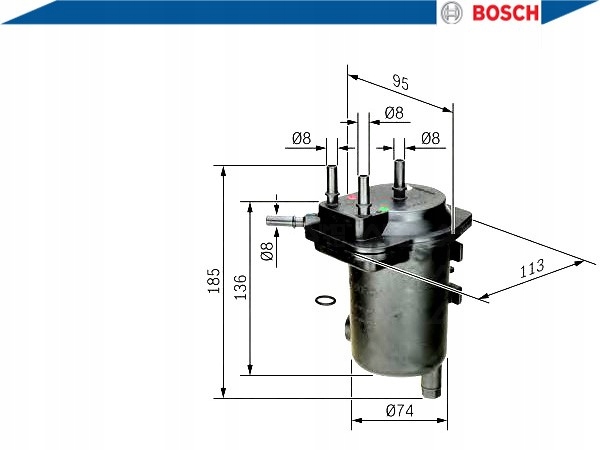 фото №2, Фильтр топлива renault symbol ii 1.5 dci lu1/2_