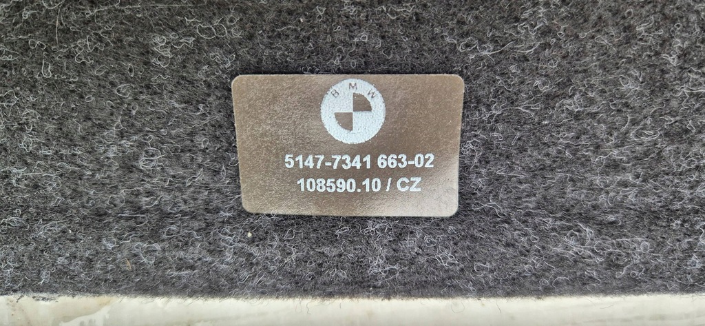 фото №13, Bmw z4 e89 09-17 обивка пол багажника nowa org