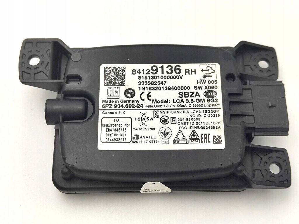 фото №10, Модуль радар датчик мертвого pola правий лівий opel insignia 84129136