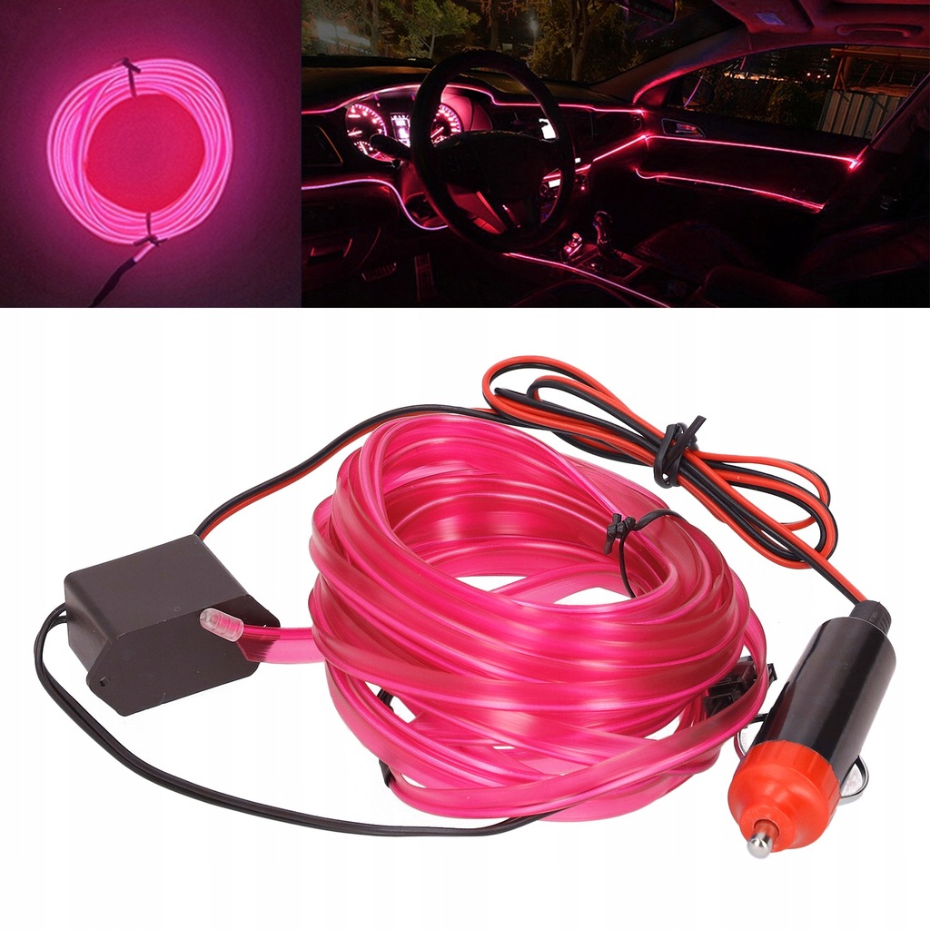 фото №14, 5m/16,4ft авто led полоса привод прикуривателя