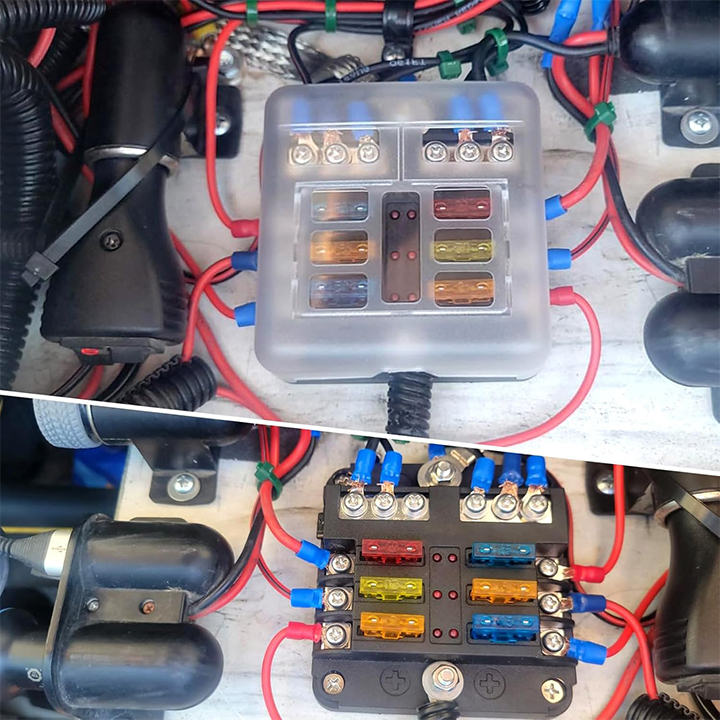 фото №11, Коробка корпус предохранителей 6 половина модуль 12 szt предохранителей набор