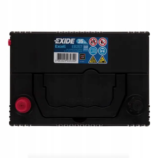 Акумулятор exide excell eb357 12v 35ah 240a l+ b19x Оригінал
