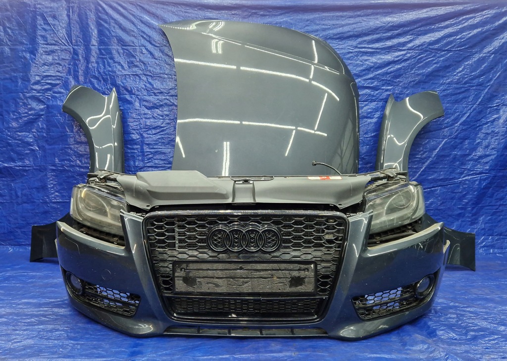 фото №10, Audi a5 kompletny перед бампер капот крила підсилювач радіатор lz7h