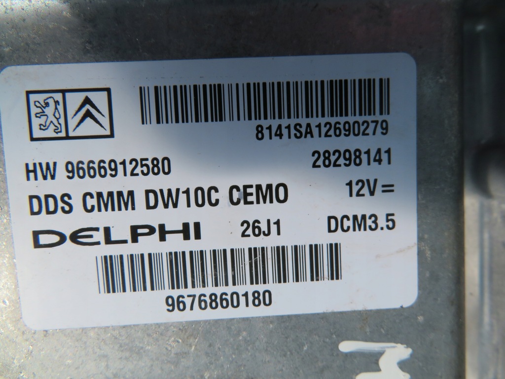 фото №10, Бортовой компьютер набор стартовый citroen c5 iii 9676860180