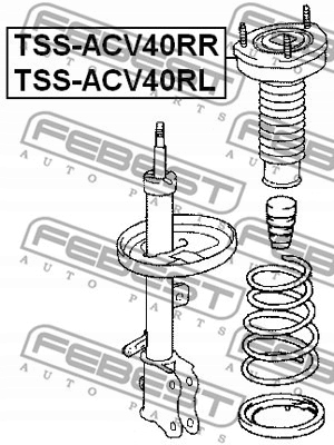 фото №2, Febest tss-acv40rr кронштейн амортизатора