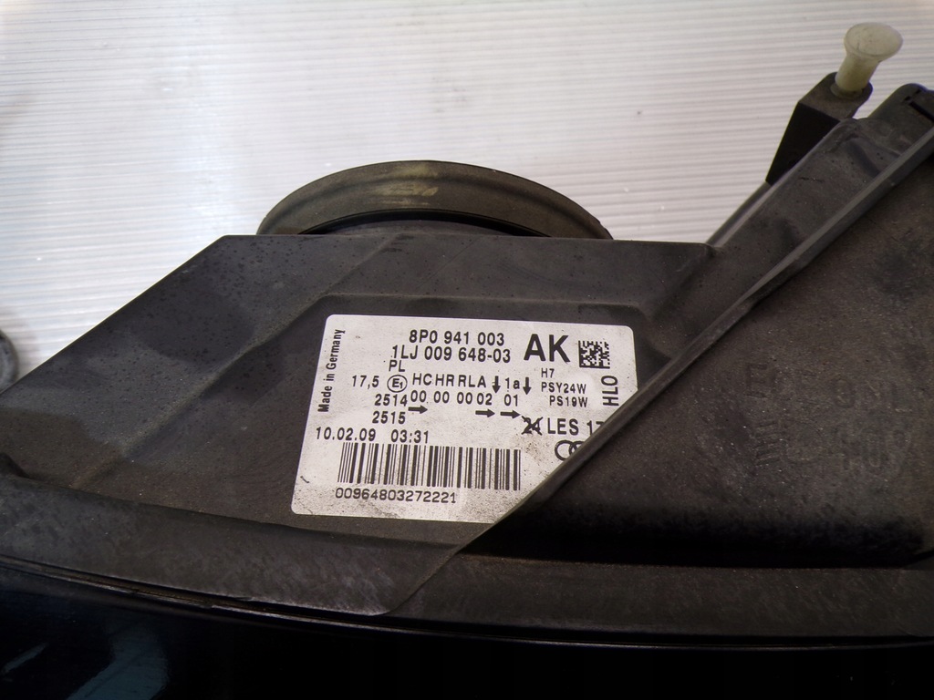 фото №6, Лампа ліва лівий перед audi a3 8p lift 8p0941003 anglik