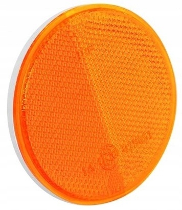фото №1, Відбивач круглий 75 mm з стрічка samoprzylepną помаранчевий