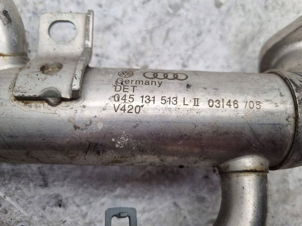 фото №6, Радіатор вихлопних газів 045131513l vw polo iv fox fabia i ibiza iii 1.4 tdi