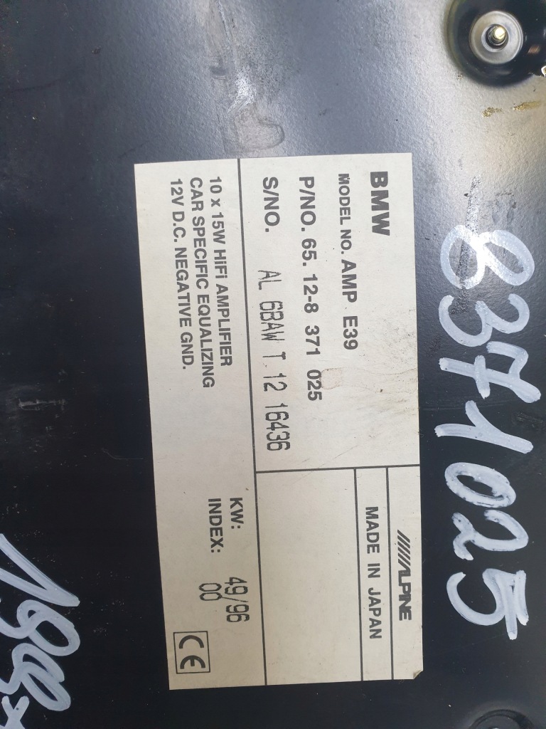 Усилитель alpine bmw e39 8371025 Оригинал