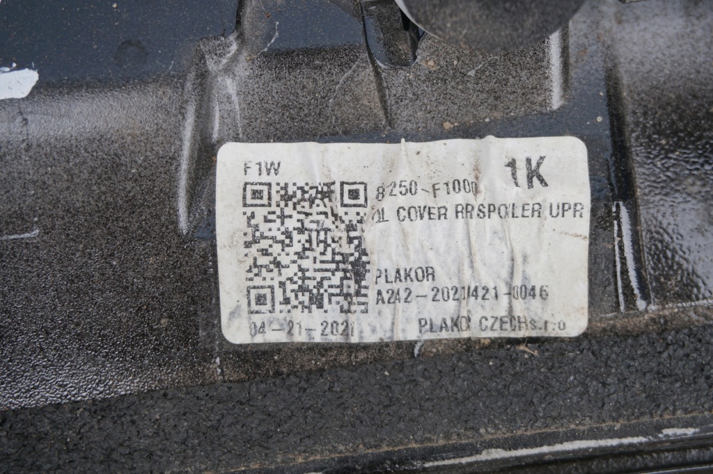 фото №10, Kia sportage iv спойлер 1k 87212-f1000 чёрный 2018rok