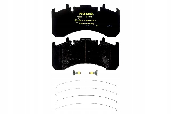 фото №2, Textar 2917705 набор тормозных колодок тормозных, тормоза дисковые